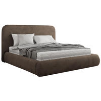 POLSTERBETT BENEA CLASSIC 140/200 - Braun Velvet - Pocket-Matratze - Braun, Textil (140/200cm) - MKS