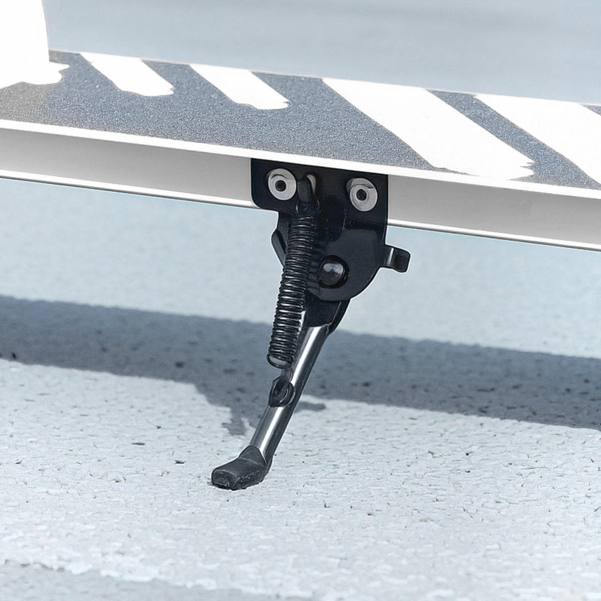 ROLLER Kinder Klappbar mit Verstellbarer Lenkerhöhe, 2 Leuchtenden Räder Weiß - Weiß, Metall (73/36/89cm) - AIYAPLAY