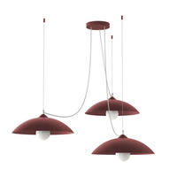 HÄNGELEUCHTE - Rot, Metall (40/40/9cm) - Lumicom