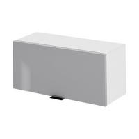 HÄNGESCHRANK – 80 cm – N80 – Lunara – Grau Hochglanz - Grau, Holzwerkstoff (80/36/30cm) - hi-markt