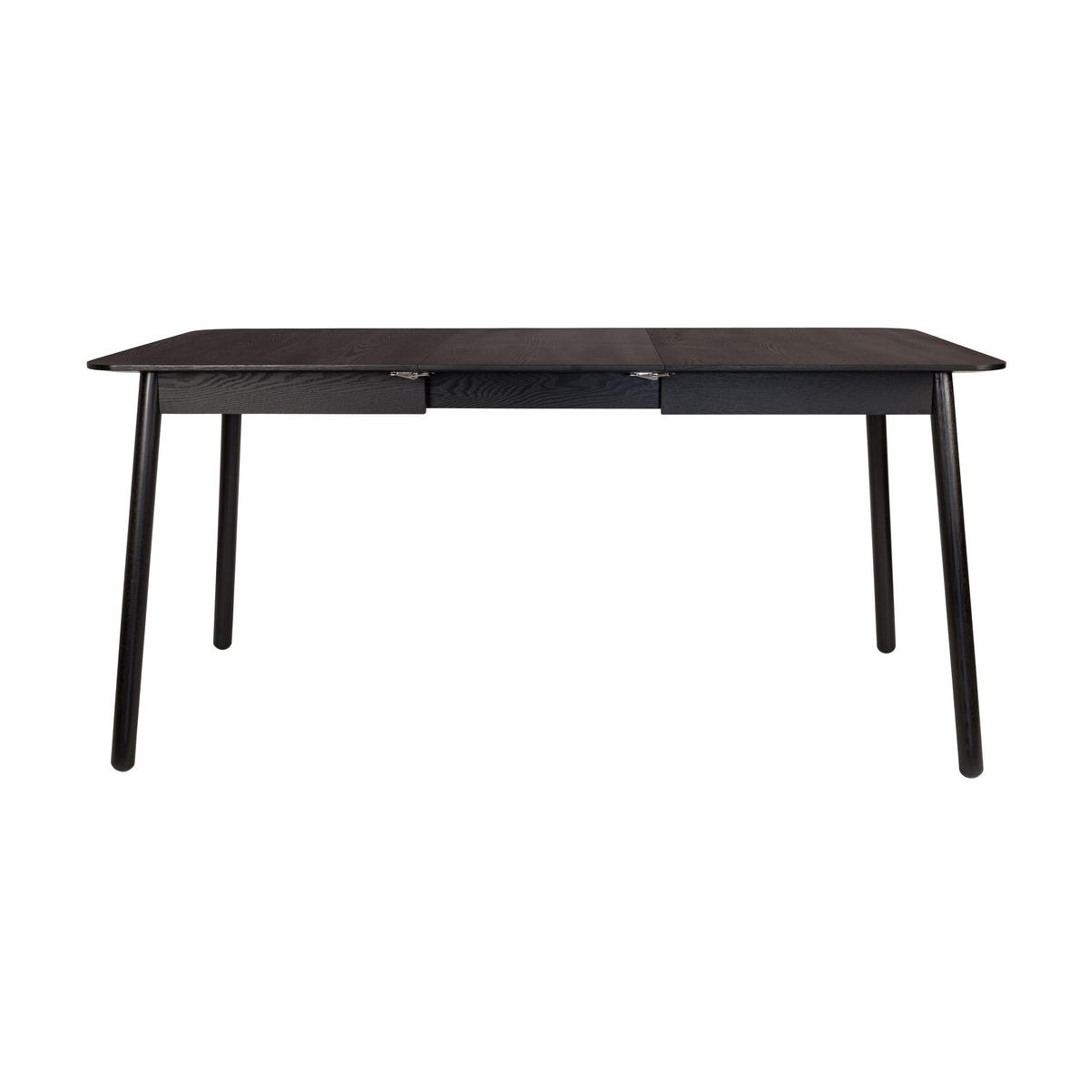 ESSTISCH Glimps Ausziehbarer 120/162x80 cm Schwarz - Schwarz, Holz (120/80/76cm) - Zuiver