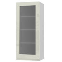 HÄNGESCHRANK Florence W4S/40 Weiß / RAL 1013 perlweiß HG 40 / 32,5 / 96cm - Türanschlag rechts - Weiß Hochglanz/Weiß, Holz/Holzwerkstoff (40/96/32.5cm) - Feldmann-Wohnen