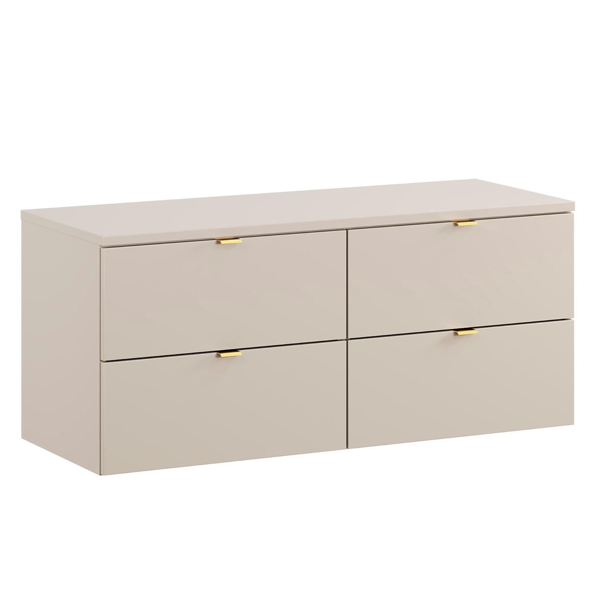 WASCHTISCHUNTERSCHRANK 120.6cm Azel Kaschmir - Beige, Holzwerkstoff (120.6/52/46cm) - Petits-meubles