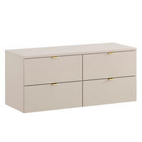 WASCHTISCHUNTERSCHRANK 120.6cm Azel Kaschmir - Beige, Holzwerkstoff (120.6/52/46cm) - Petits-meubles
