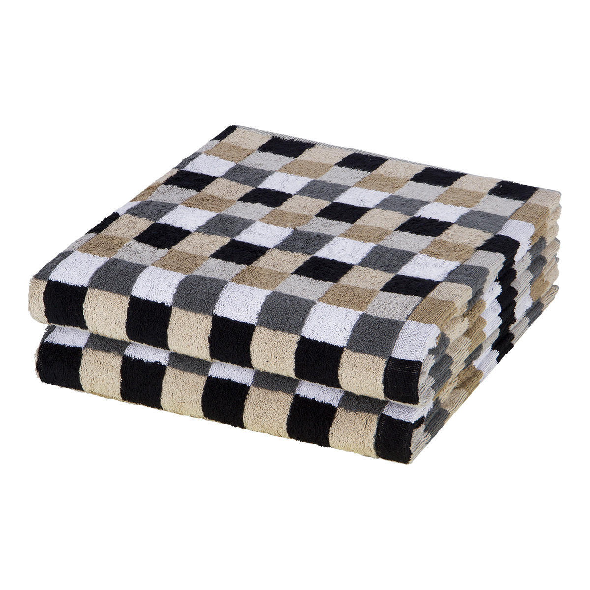 DUSCHTUCH Lifestyle 2er-Set - Grau, Textil (70/140cm) - Cawoe