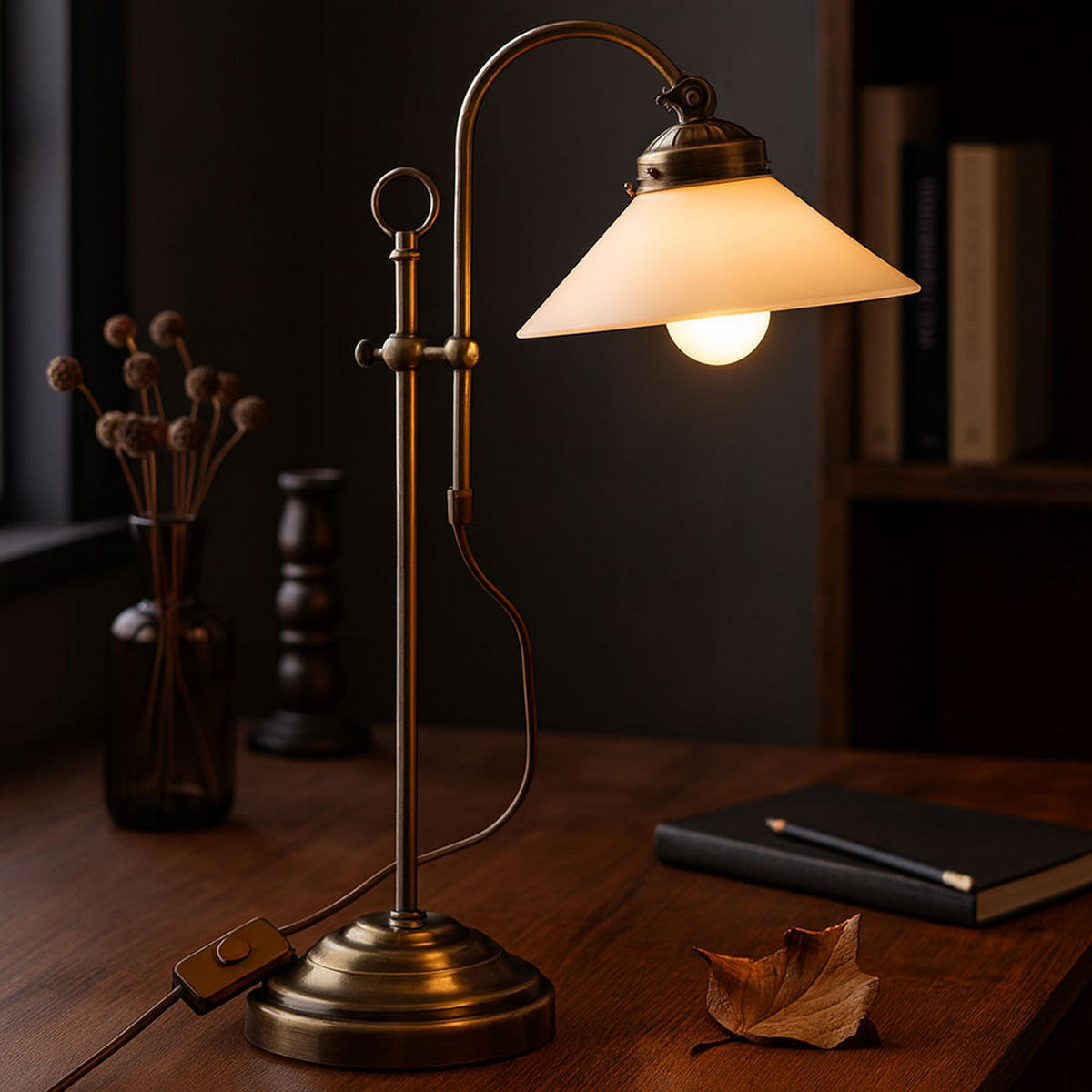 LED TISCHLEUCHTE Landlife Messing - Messingfarben, Glas (33/19.5/54cm) - Globo Lighting