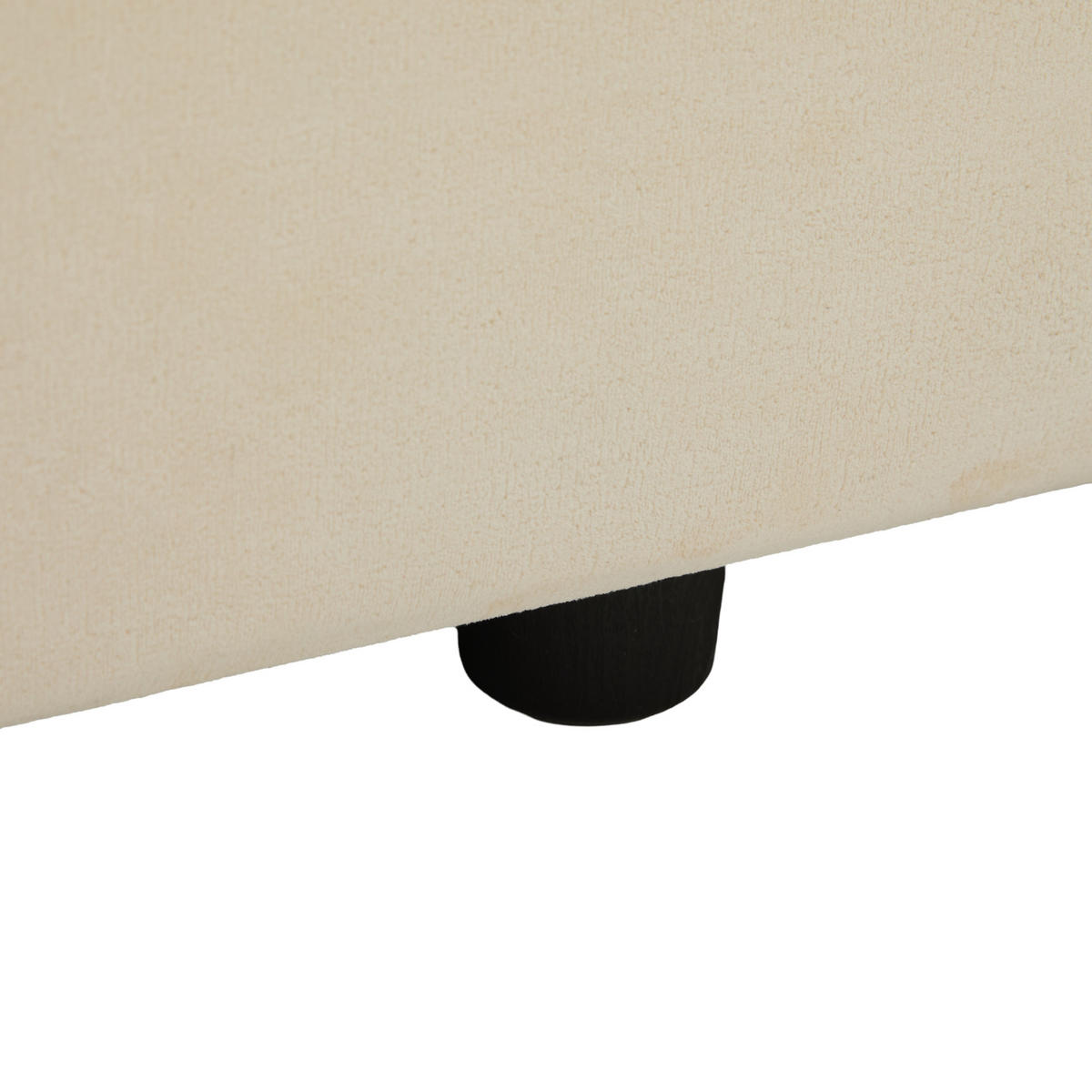 SOFA s 2 sjedala u bež boji sa spremnikom u naslonima za ruke, od šenila - bež/crna, drvni materijal/tekstil (180/84/81.5cm) - CHICFURN