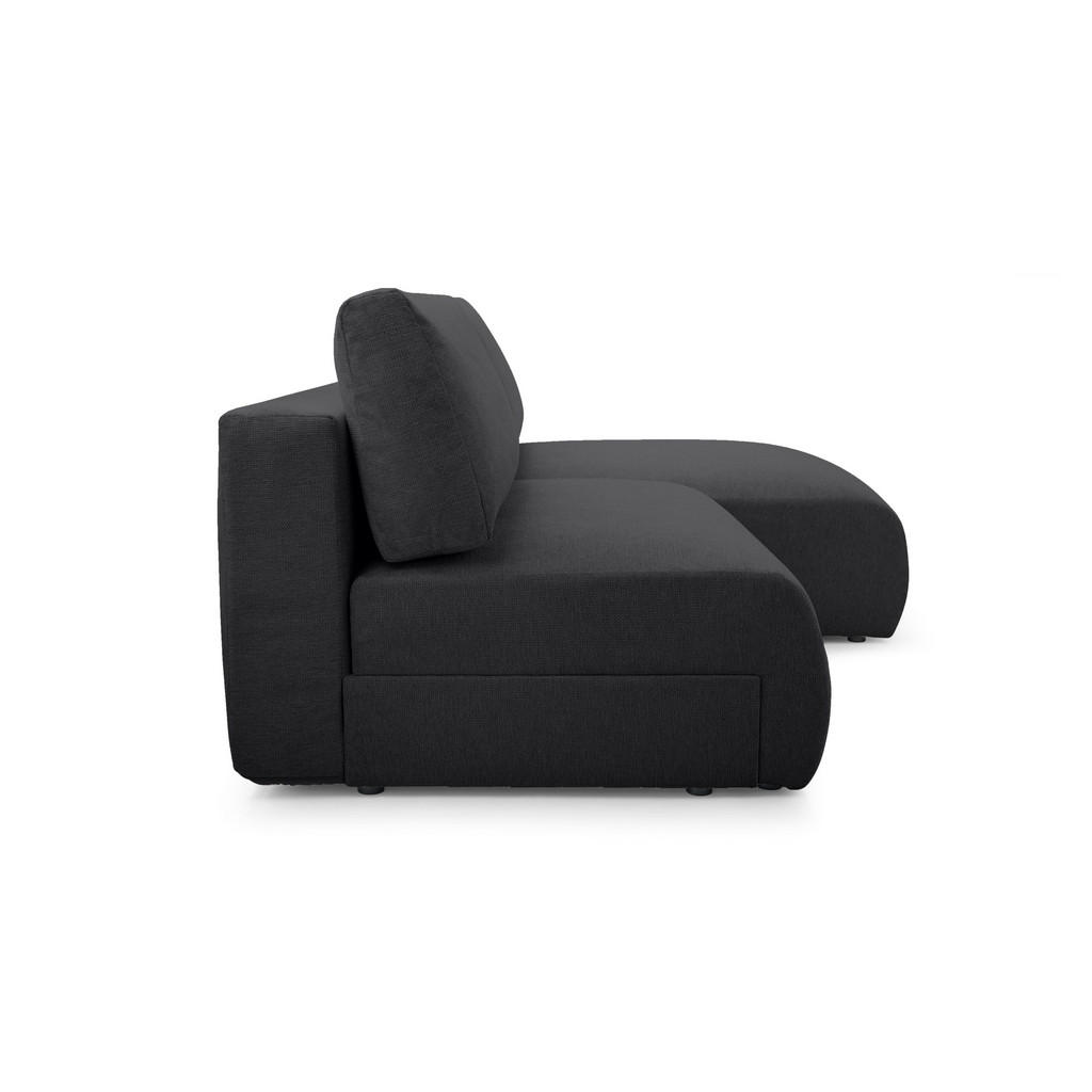 Thumbnail - Fedve Ecksofa, Schwarz, Textil, L-Form, 223x150 cm, Wohnzimmer, Sofas & Couches, Wohnlandschaften, Ecksofas
