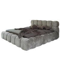 POLSTERBETT 200x200 ELVA Grau - Grau, Holzwerkstoff (200/200cm) - Compleo24