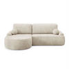 ECKSOFA CLEO II mit Schlaffunktion Version Linke Poso 105 - Creme, Kunststoff (264/172cm) - Lookway
