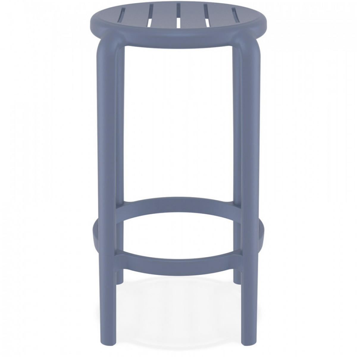 BARHOCKER grau 36x65x36cm - Anthrazit/Grau, Kunststoff (36/65/36cm) - AlterEgo
