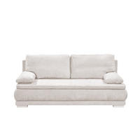 SCHLAFSOFA 2-Sitzer mit Bettkasten und Schlaffunktion - Ecru/Beige, Holz/Holzwerkstoff (211/92/108cm) - ed exciting design