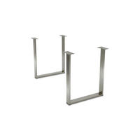 TISCHGESTELL Daphne 59x69,5 Metall Edelstahl - Edelstahlfarben, Metall (59/1/69.5cm) - 58aufmkessel