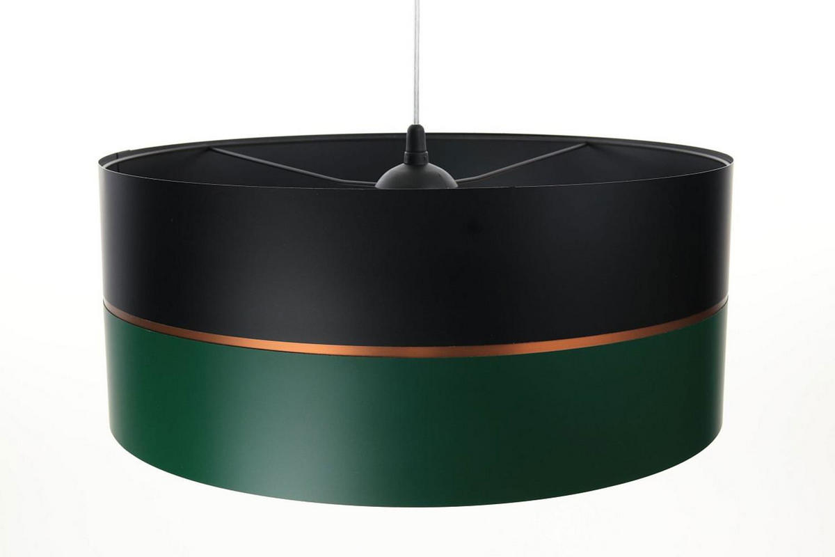 HÄNGELEUCHTE Grün 60/21 cm - Schwarz/Grün, Kunststoff (60/1.1/21cm) - ONZENO