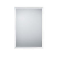 WANDSPIEGEL Frieda Weiß - 50 x 70cm - Weiß, Kunststoff (50/70/3cm) - Niermann