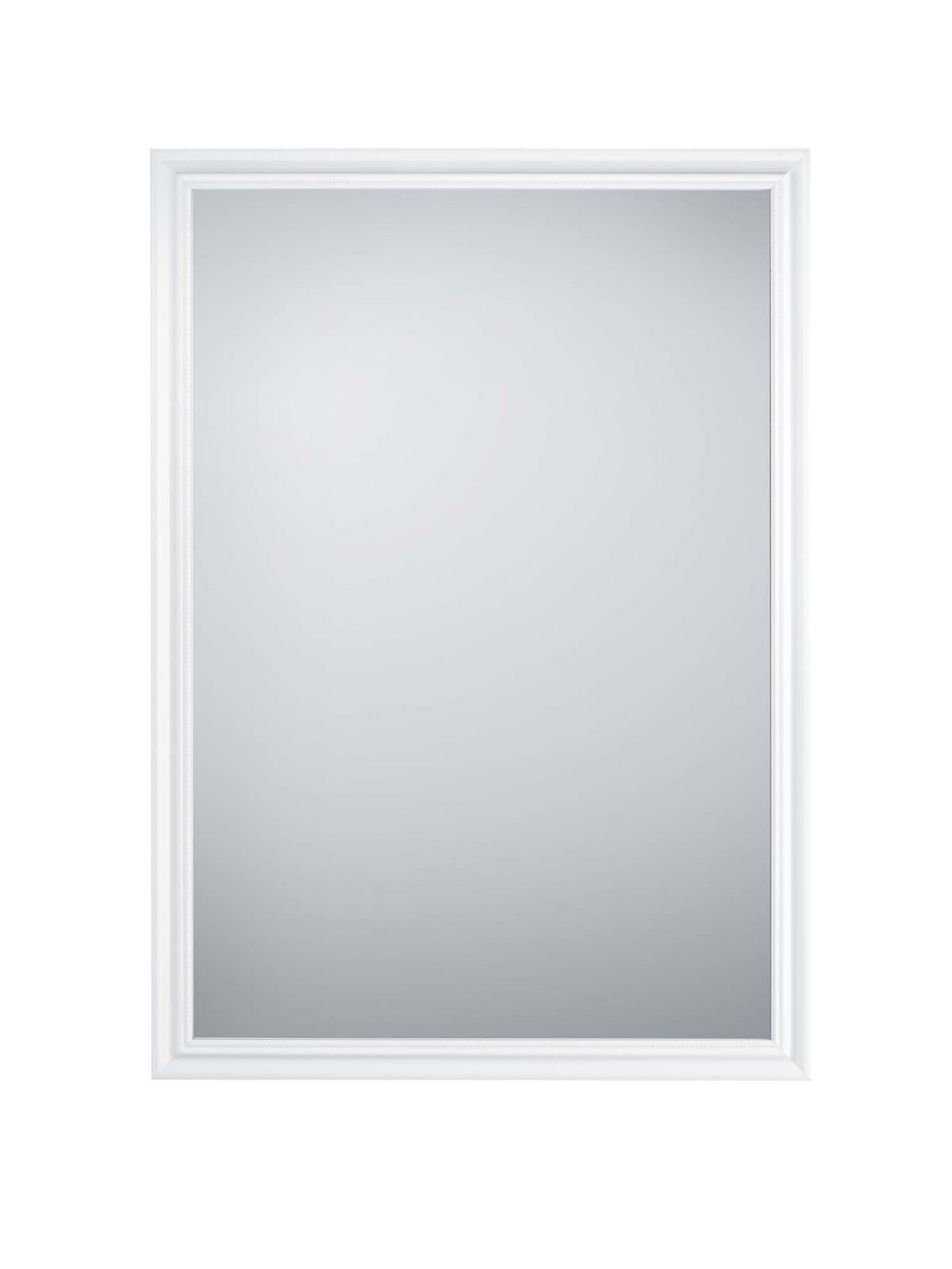WANDSPIEGEL Frieda Weiß - 50 x 70cm - Weiß, Kunststoff (50/70/3cm) - Niermann