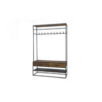 GARDEROBE TENBY Schwarz Metall - Schwarz, Metall (120/180/35cm) - KAWOLA