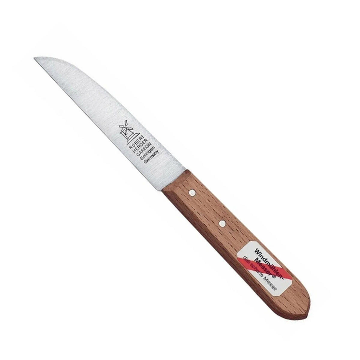 MÜHLENMESSER Rostfähiges Holz 85 mm - Braun, Metall (18cm)