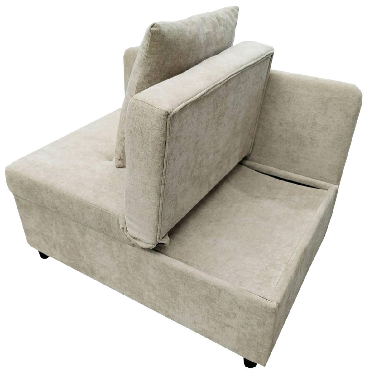 SCHLAFSOFA 3-in-1 Leinenstoff mit 5-fach verstellbarer Rückenlehne Beige 177/68/65 cm - Beige, Textil (68/65/177cm) - Redom