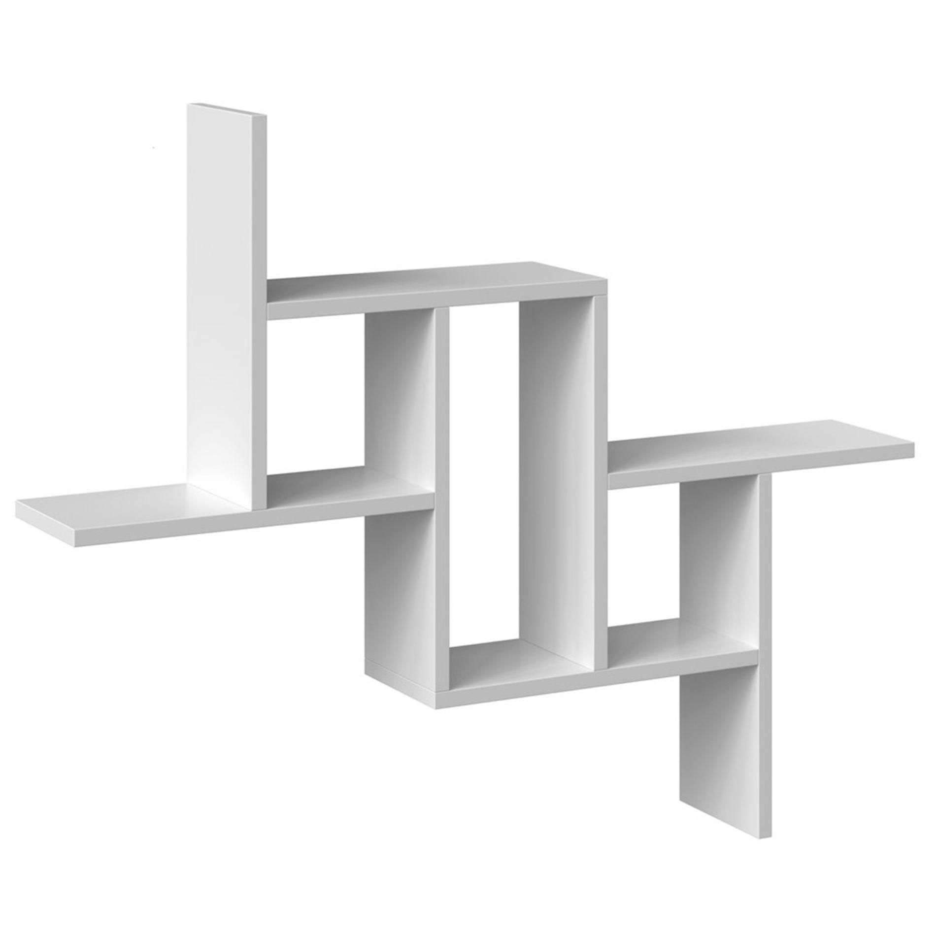WANDREGAL Fiesta Weiß 90 cm - Weiß, Holzwerkstoff (119/55/18cm) - Selsey