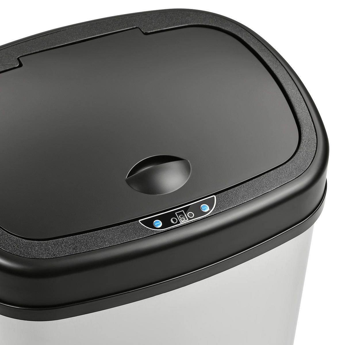 SENSORMÜLLEIMER 58L - Silberfarben, Metall (40/68/29cm) - SVITA