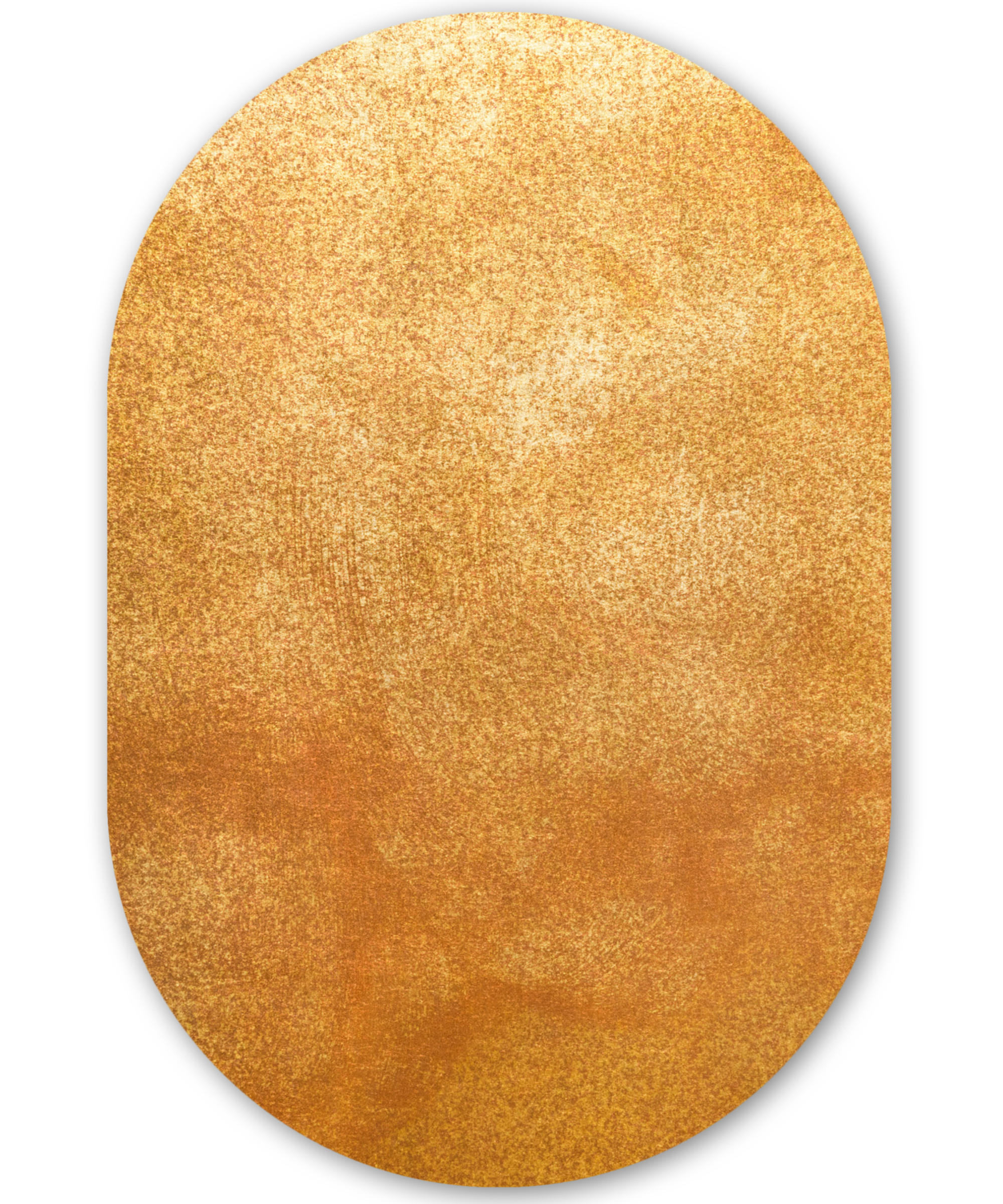 MuchoWow NÁSTĚNNÝ OBRAZ Železo - Rez - Zlato - Kov - Luxusní 60x90 cm