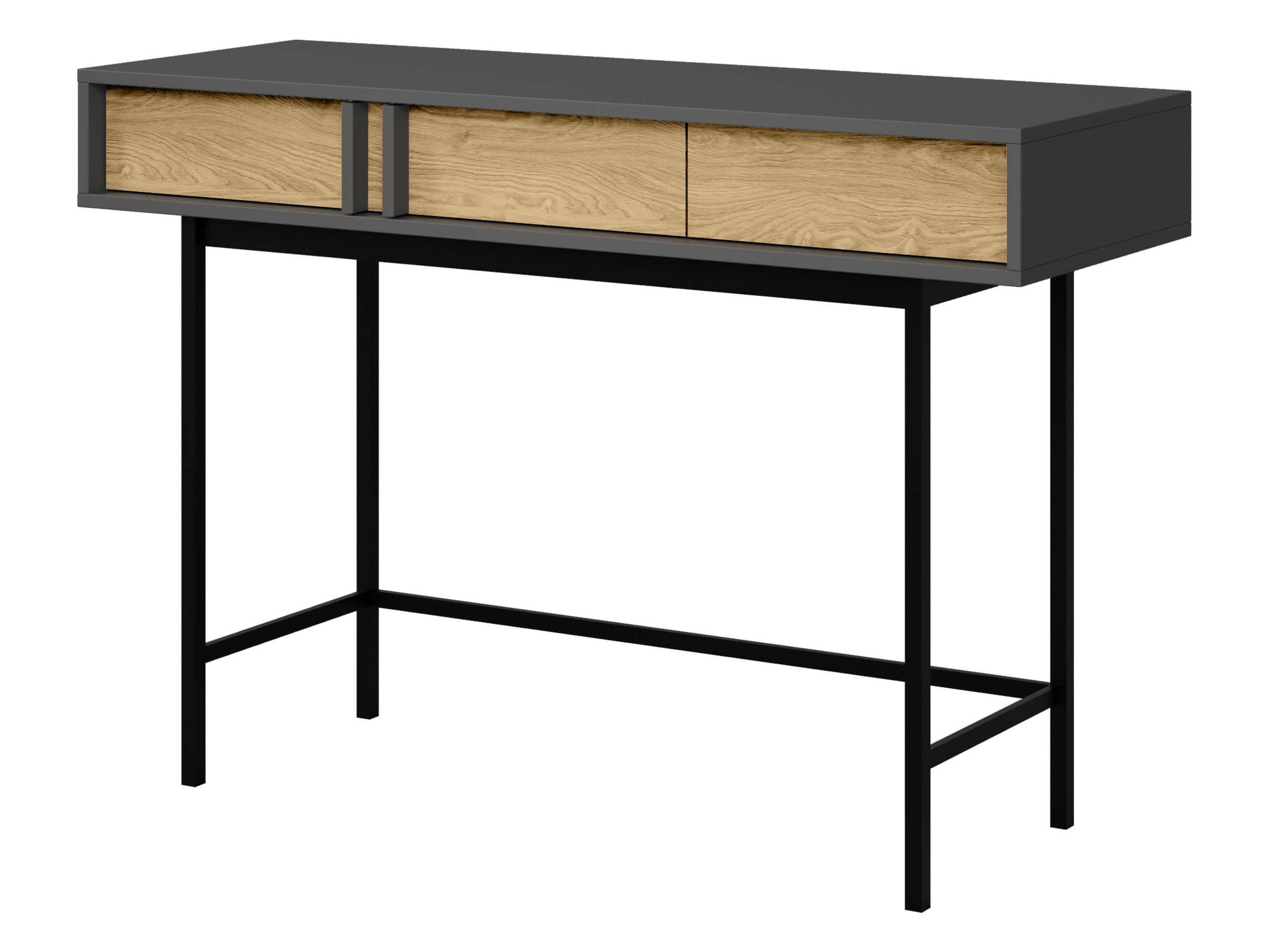 KONSOLENTISCH Alsy AL11 - Eichefarben/Anthrazit, Holzwerkstoff/Kunststoff (43/123/83cm) - MIRJAN24