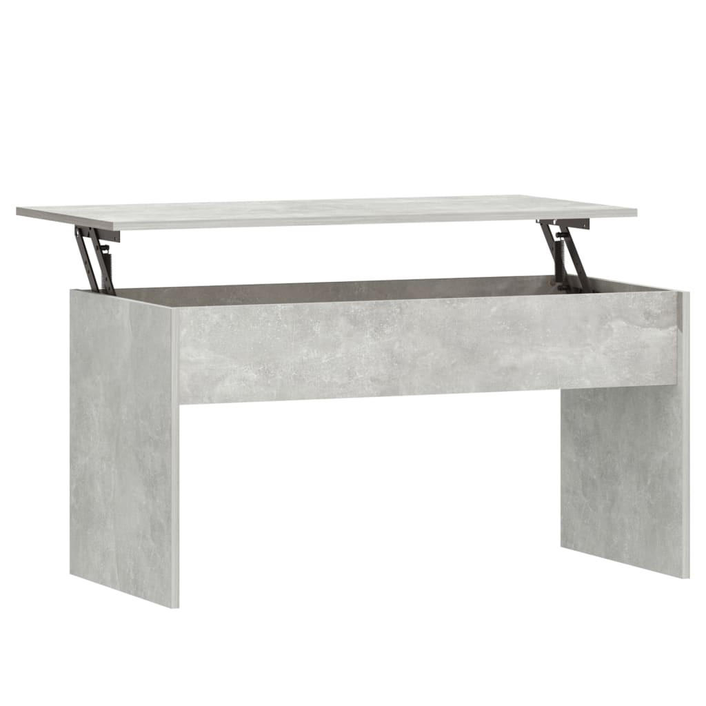 COUCHTISCH Betongrau 102x50,5x52,5 cm Holzwerkstoff - Grau, Holzwerkstoff (102/50.5/52.5cm) - furnicato