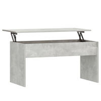 COUCHTISCH Betongrau 102x50,5x52,5 cm Holzwerkstoff - Grau, Holzwerkstoff (102/50.5/52.5cm) - furnicato