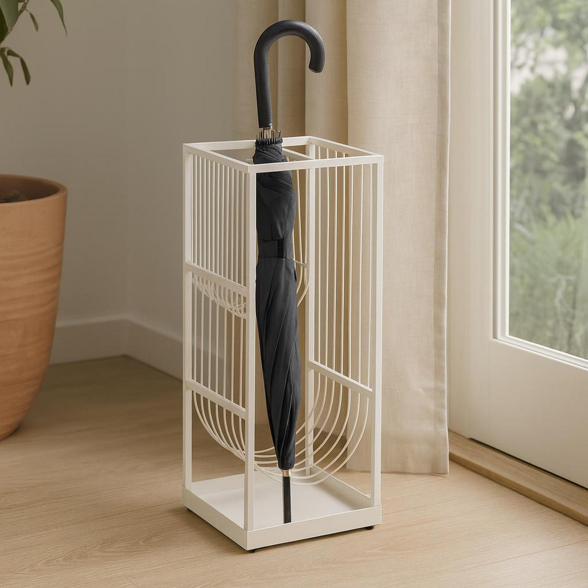 SCHIRMSTÄNDER Metall Metty 20/20/50 cm - Beige, Metall (20/50/20cm) - 5five Simply Smart