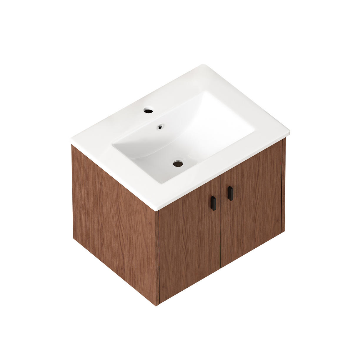 WASCHTISCH Rotbraun 60 cm - Rotbraun, Holz (60/46.48/46cm) - PANGIVO