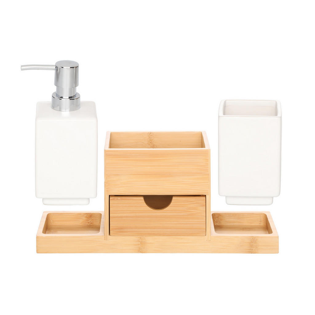 Thumbnail - Badezimmeraccessoires, Weiß, Keramik, 26x17.5x7.5 cm, Badaccessoires