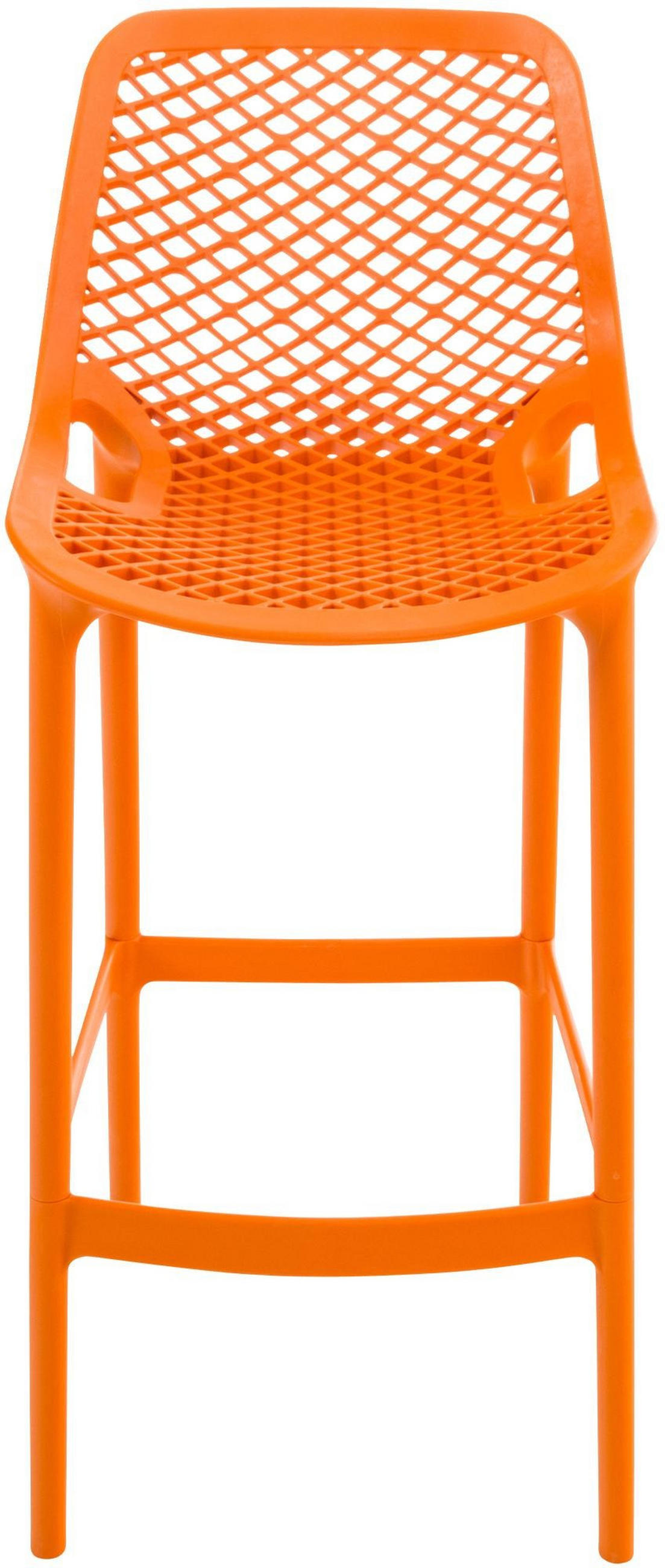 OUTDOOR Barhocker Air 45x53x105 cm orange - Orange, Kunststoff (45/105/53cm) - furnicato