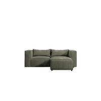 ECKSOFA L-Form Modulo, stoff Lincoln, Olive, Rechts - Olivgrün, Holz (210/185cm) - Kaiser Möbel