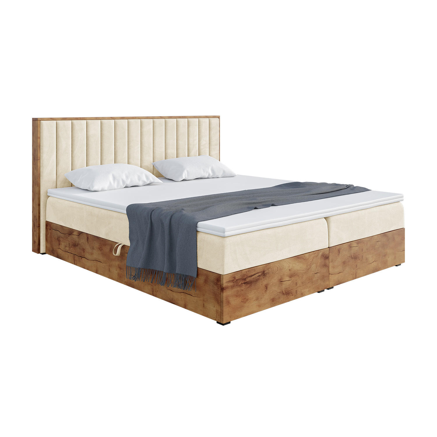 Meblini Boxbett Beige 180x200 cm