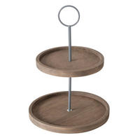 DEKORATIVE ETAGERE Samina 35 cm - Braun, Holz (25/35cm) - Boltze Home