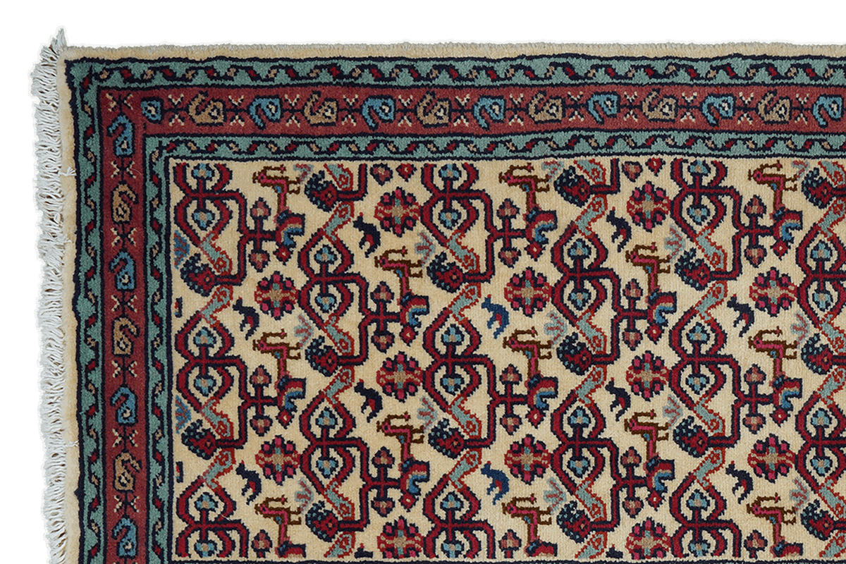 TEPPICH Assadabad Beige 192/71 cm Schurwolle - Beige, Textil (71/192cm) - Looma