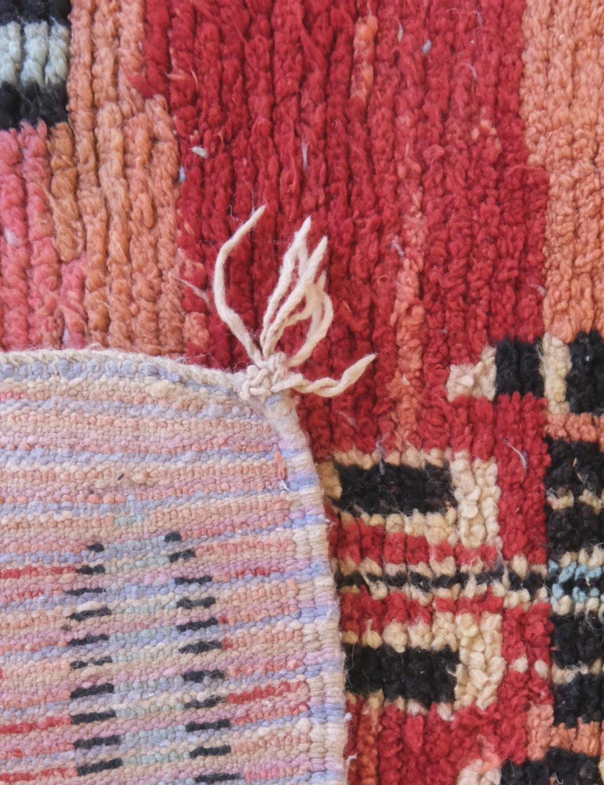 BERBERTEPPICH Teppichläufer marokkanisch grafisch aus Wolle rosa - Pink, Naturmaterialien (200/300cm) - AFK Living