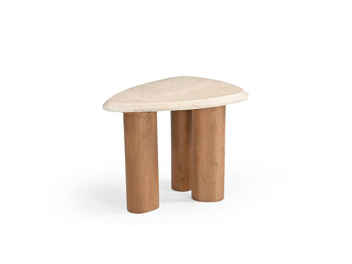 COUCHTISCH Nuvé Mangoholz 60 cm / 45 cm Beige - Beige, Holz (45/60/46cm) - Villa Möbel