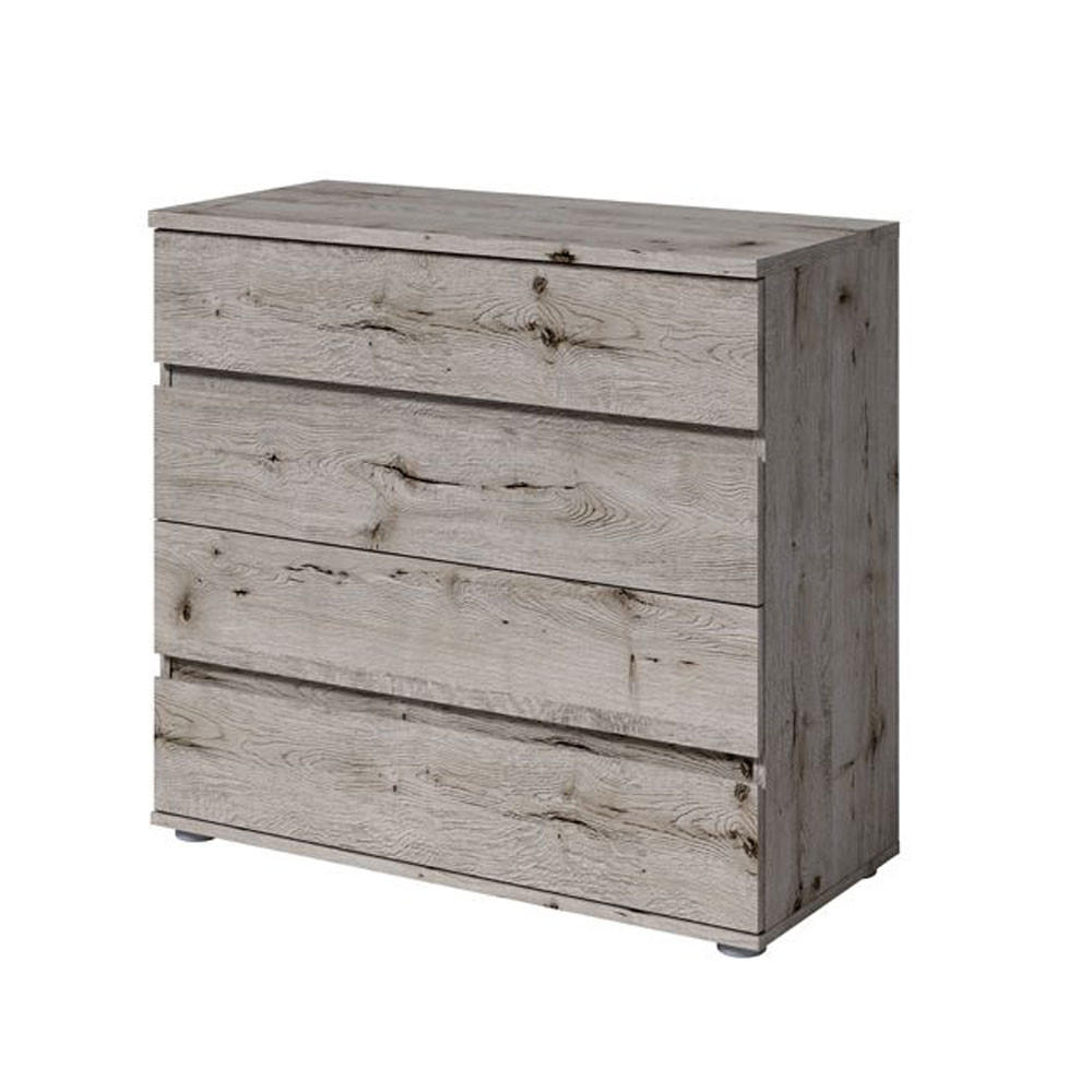 KOMMODE Togo Wellington Eiche 91,5 / 42 / 85cm - Eichefarben, Holz/Holzwerkstoff (91.5/85/42cm) - Feldmann-Wohnen