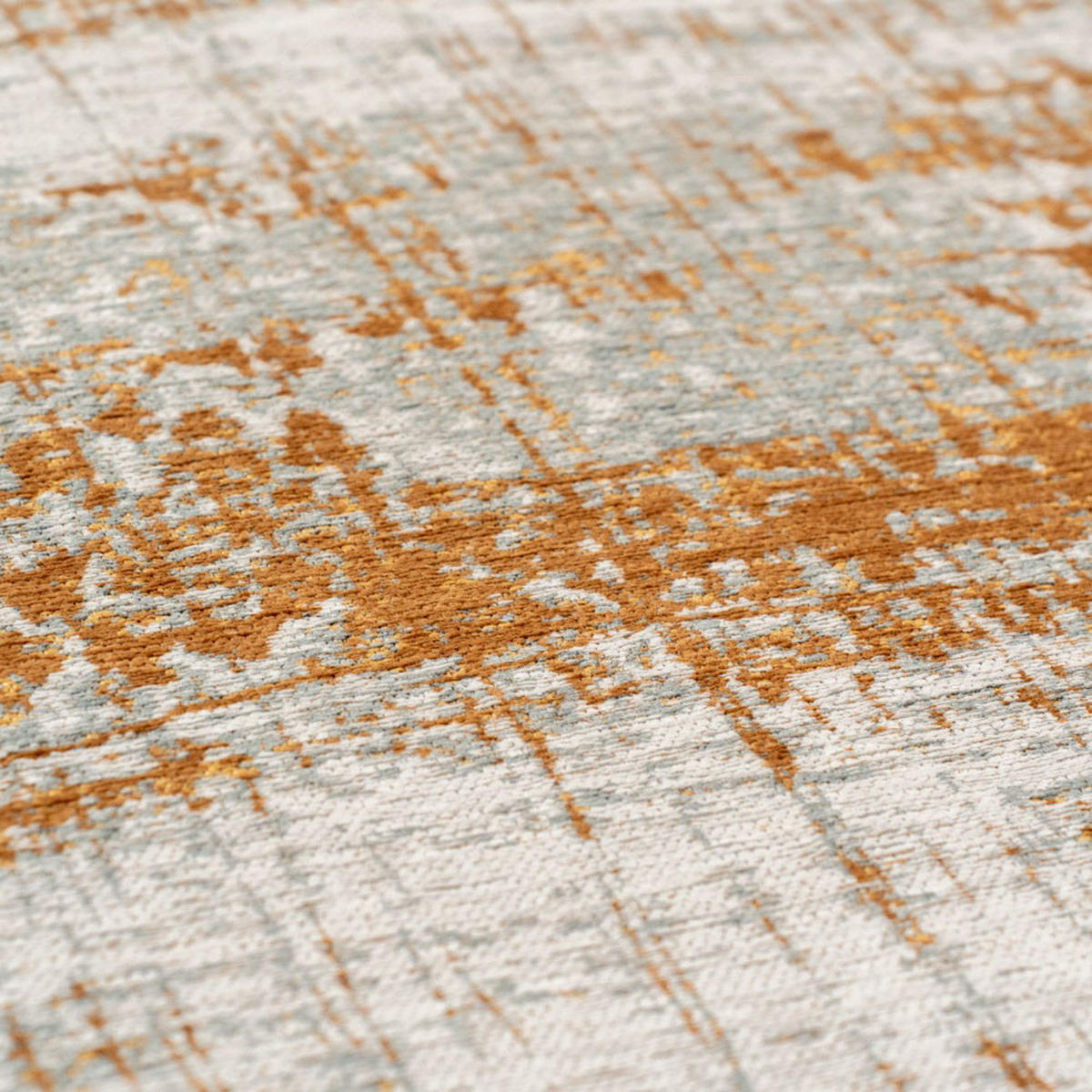 TEPPICH Columbus Gold Mad Men Griff 240/240 cm - Gelb, Textil (240/240cm) - Louis De Poortere