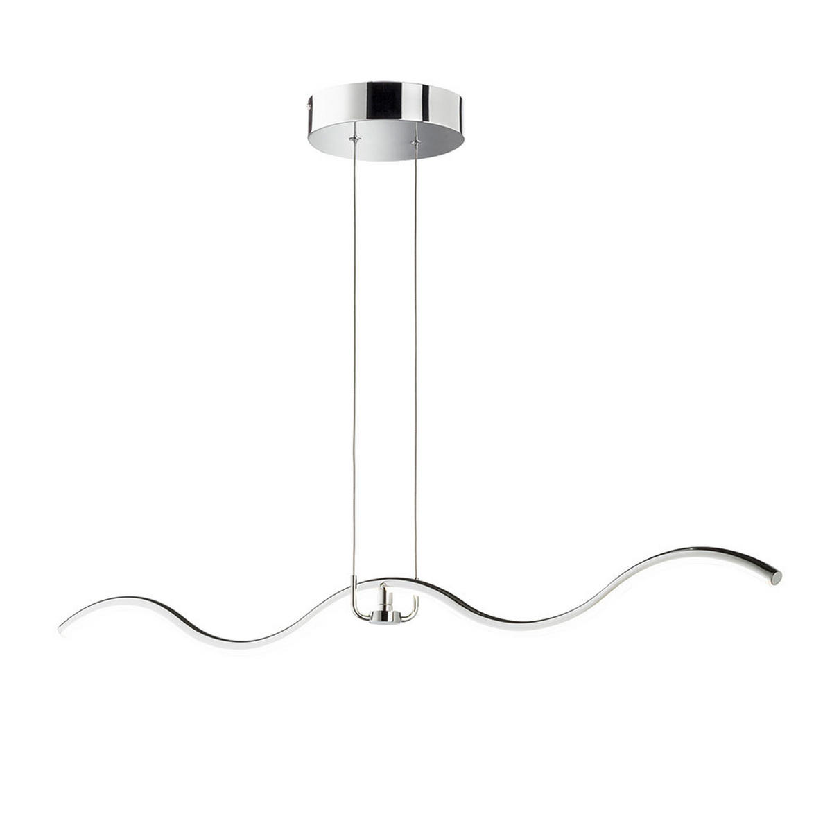 LED HÄNGELEUCHTE Metall Silber - Silberfarben, Metall (111/21/150cm) - Wofi