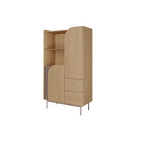 HOCHKOMMODE CARLO 04 92/161/42 cm in Frühlingseiche / Toffee - Eichefarben, Holzwerkstoff (92/161/42cm) - Deine Möbel 24