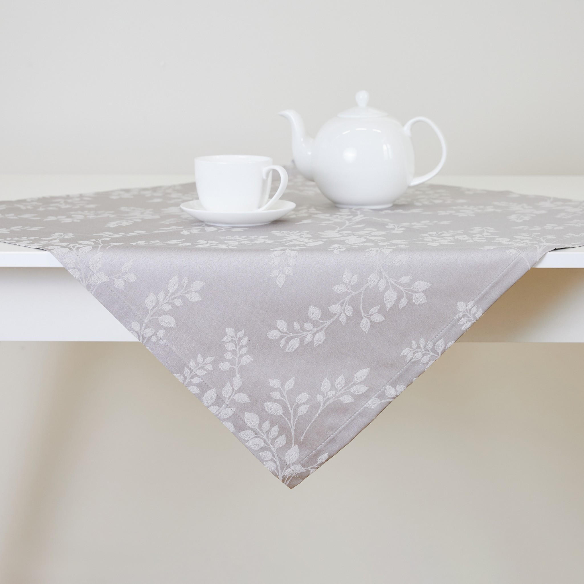 TISCHTUCH Cador - Hellgrau, Textil (80/80/1cm) - home&you