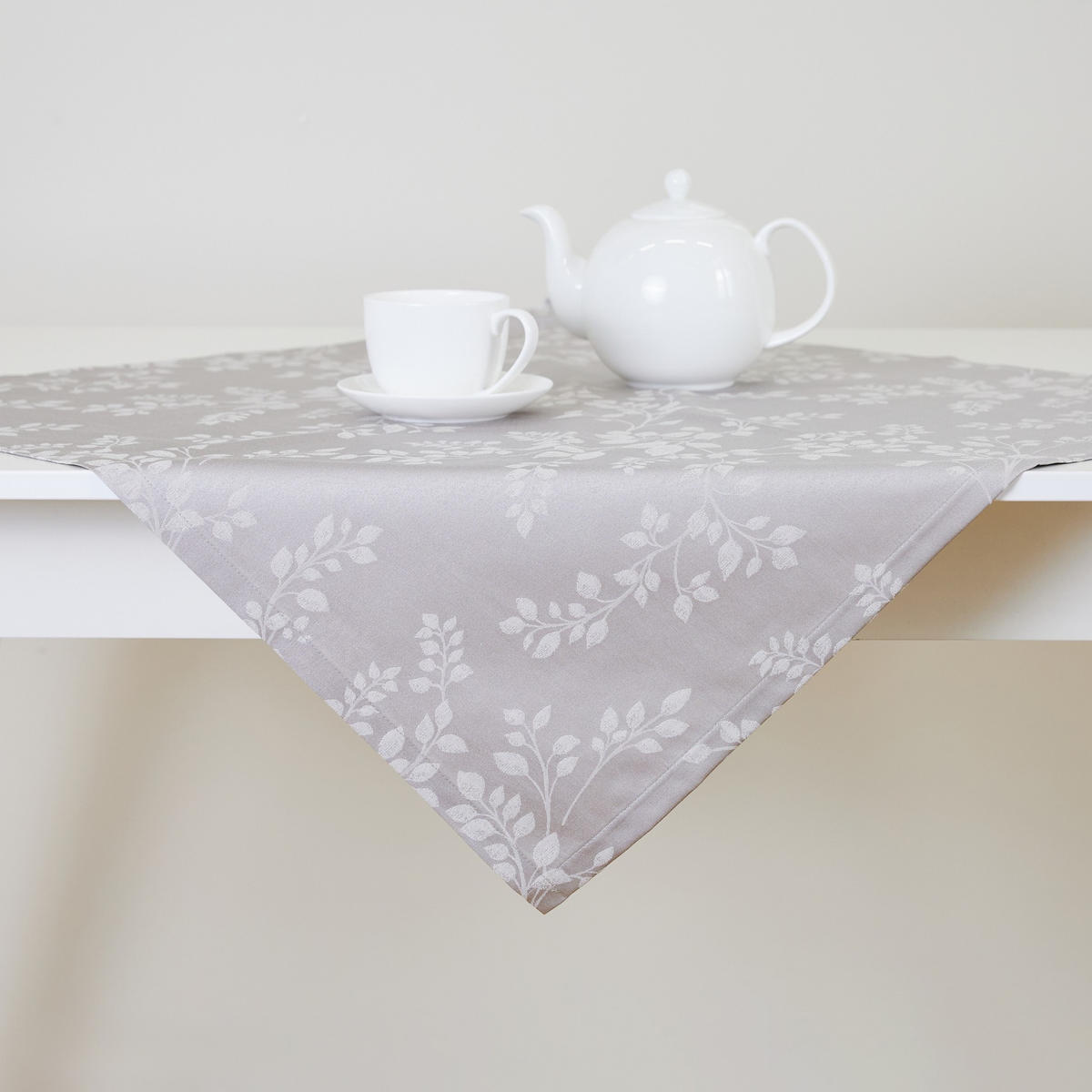TISCHTUCH Cador - Hellgrau, Textil (80/80/1cm) - home&you
