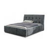POLSTERBETT BARI mit Kopfteil, 200 x 200 cm, Doppelbett mit Bettkasten und Lattenrost aus Metall, Velourstoff, Frabe: Grau - Grau, Holz/Kunststoff (200/200cm) - Agmat-Furniture