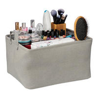 AUFBEWAHRUNGSKORB - Grau, Textil (38/48/30cm) - Relaxdays