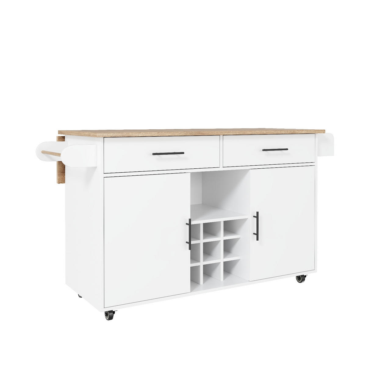 KÜCHENINSEL Mit ARBEITSPLATTE, Weiß, Holzwerkstoff, Für Küche Und Esszimmer, 120/45/84 cm - Weiß, Holzwerkstoff (45/84/120cm) - Rolipo