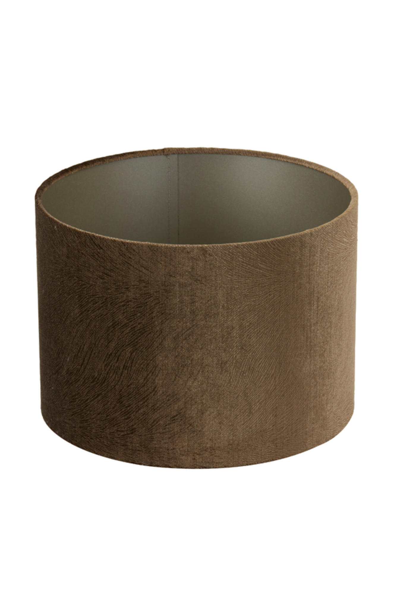 LAMPENSCHIRM Lubis Braun Ø20/15 cm - Braun, Textil (20/20/15cm) - Light & Living