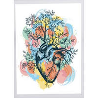 POSTER Nordic Stil – Herz Natur A3 Rahmenlos - Klar, Papier (29.7/5/42cm) - Nacnic